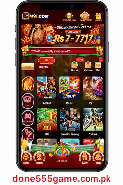 M91 Game APK Interface